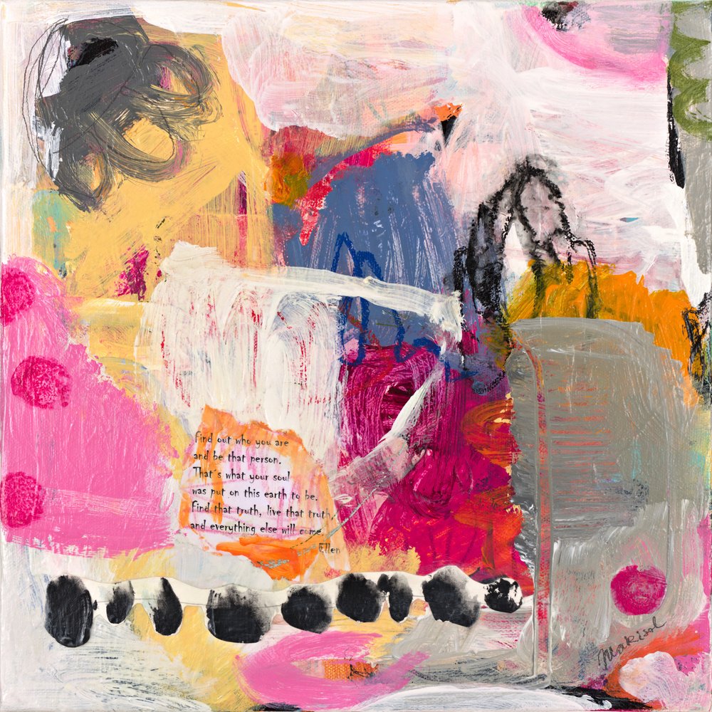 Inspirational Abstract Collage by Marisol Evora
