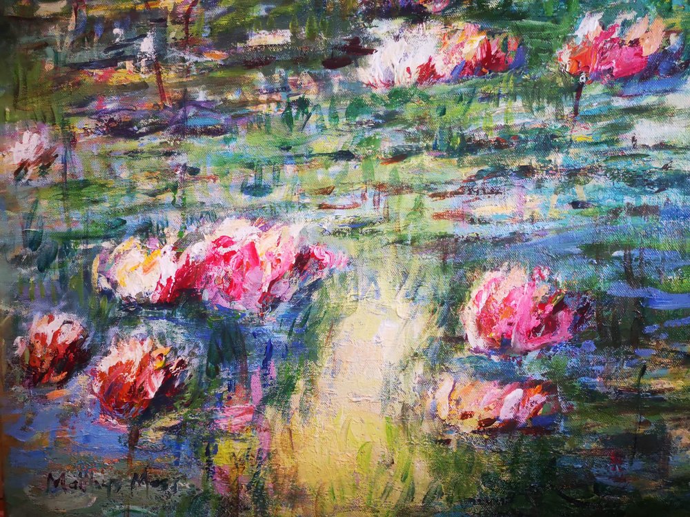 Vibrant Water Lilies by Matthys Moss