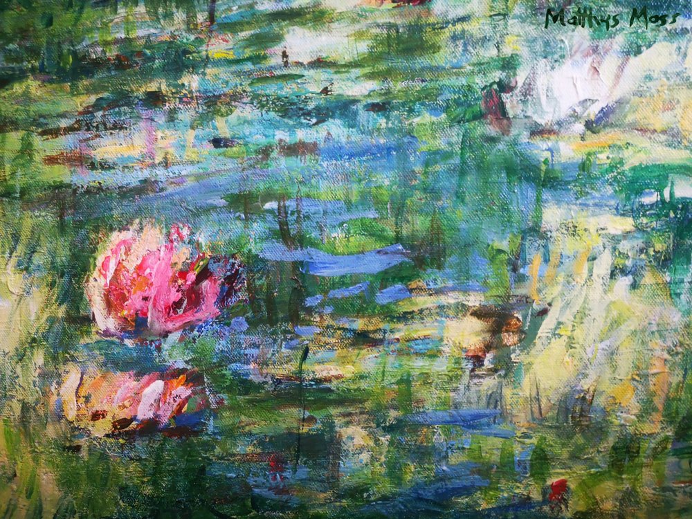 Vibrant Water Lilies by Matthys Moss