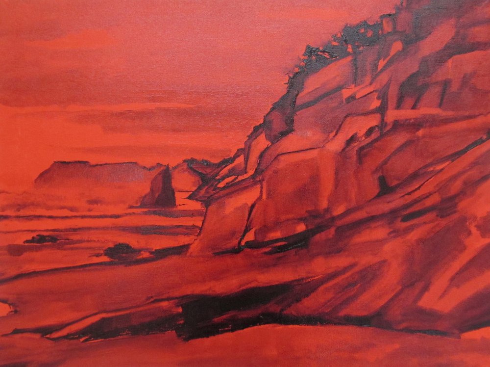 Red Martian Coast by Maxine Shore