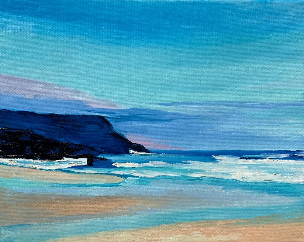Serene Coastal Evening by Maxine Shore