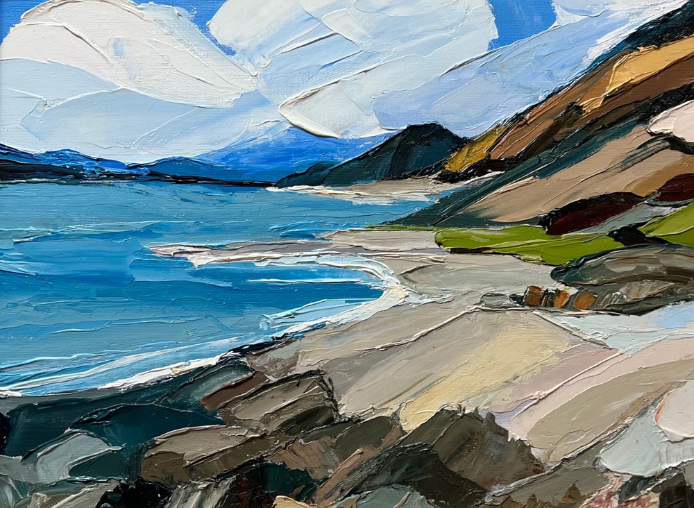 Serene Coastal Landscape by Maxine Shore