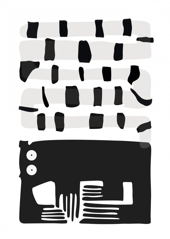 Curious Cat Stripes by May Hilma