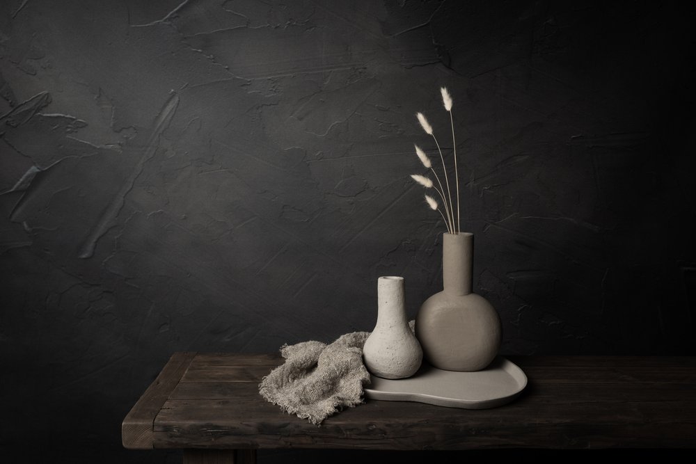 Minimalist Vases and Grass by Mayra Pama