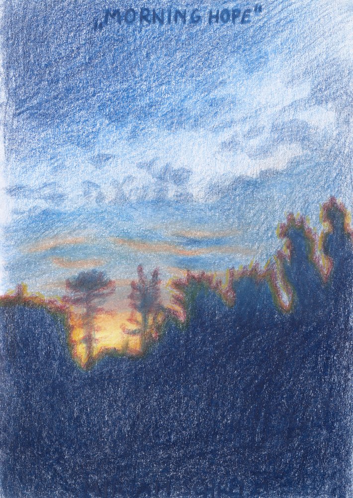 Hopeful Morning Glow by Mirjam Schrei