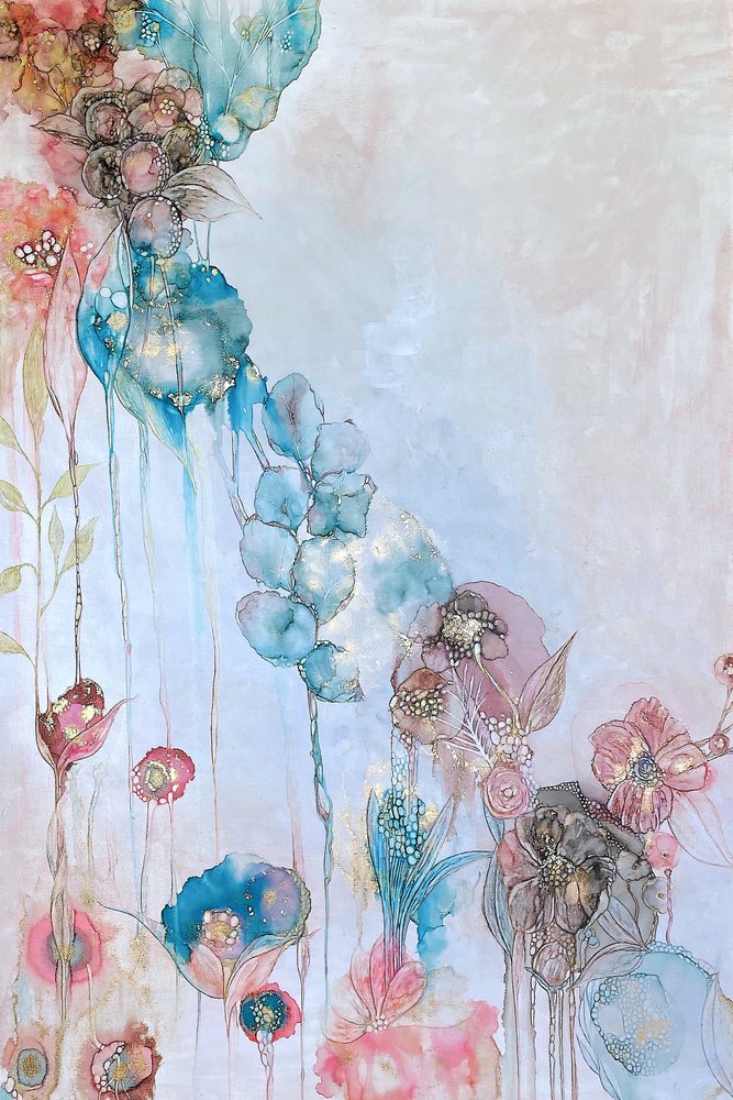 Whimsical Blooms by Mishel Schwartz