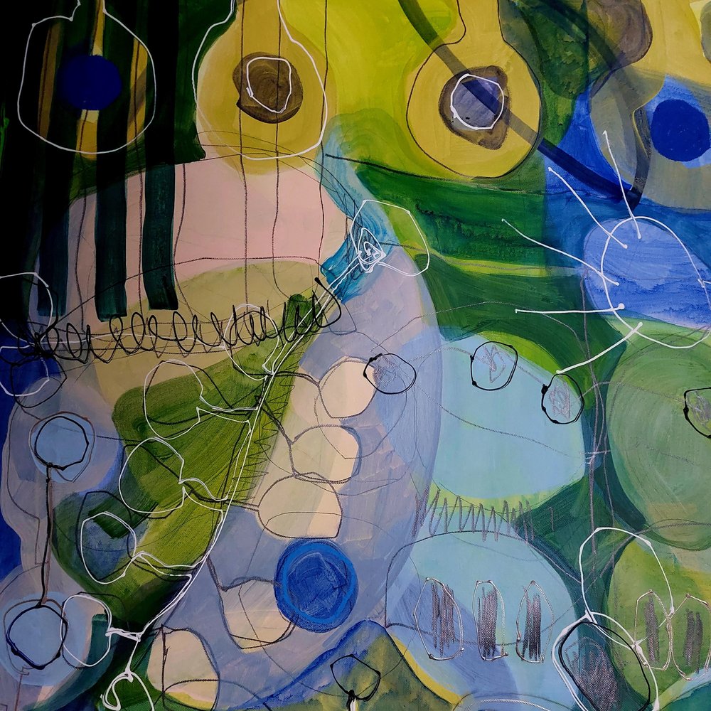 Vibrant Organic Flow by Monika Riethmueller