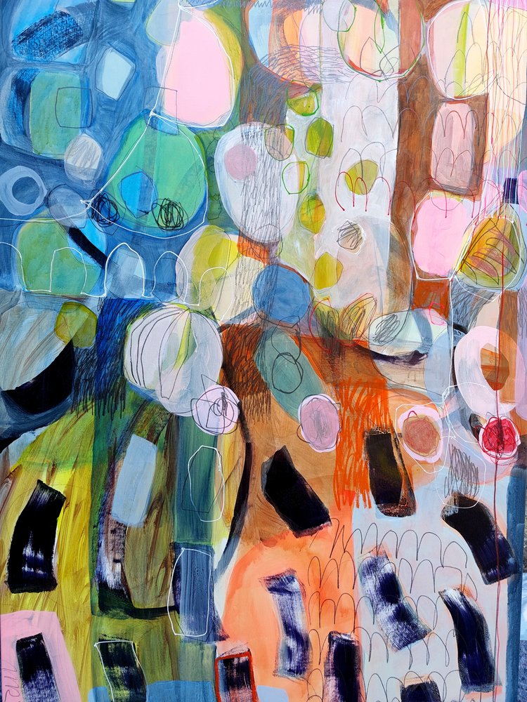 Vibrant Organic Shapes by Monika Riethmueller