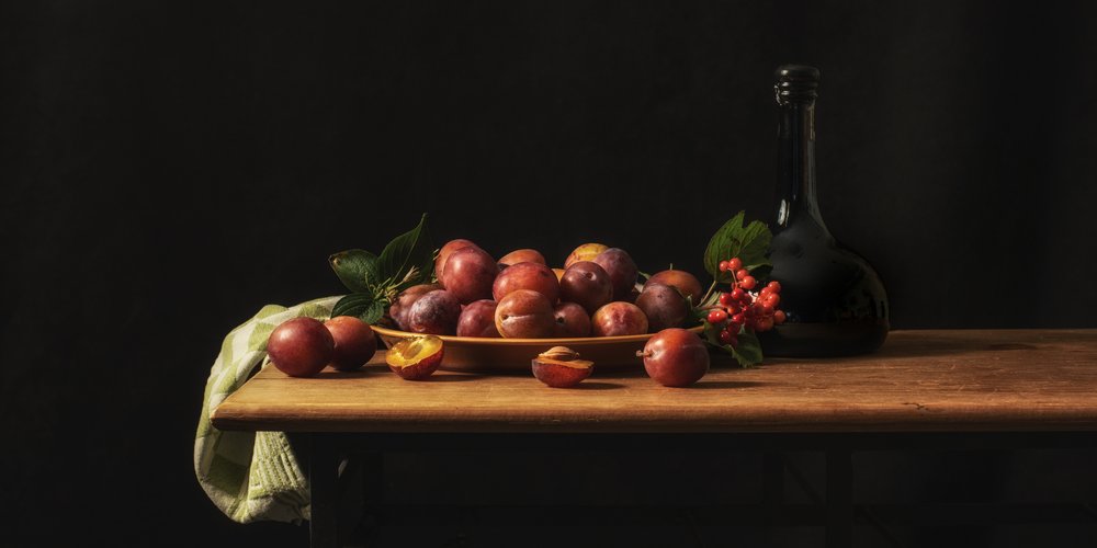 Dark Plum Harvest by Monique van Velzen