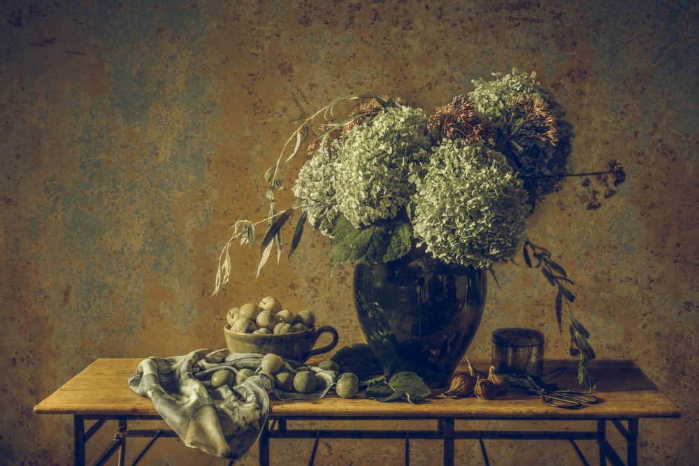 Moody Rustic Still Life by Monique van Velzen