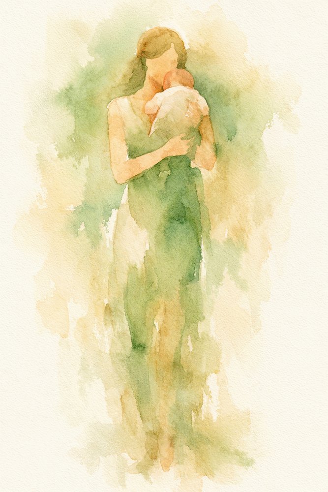 Gentle Maternal Bond by Natalie Bruns