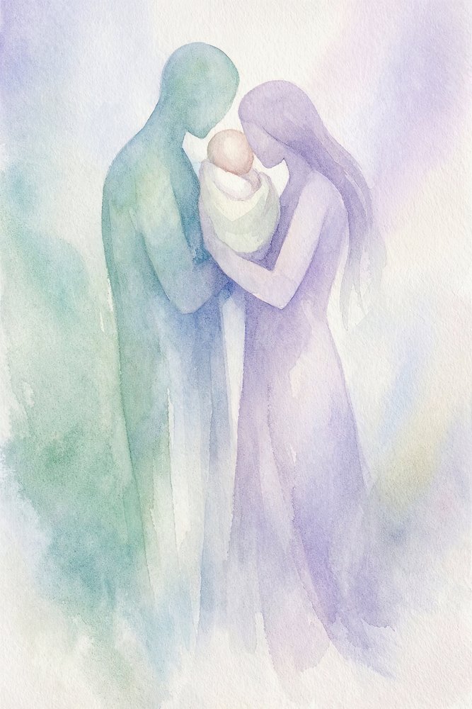 Tender Family Embrace by Natalie Bruns