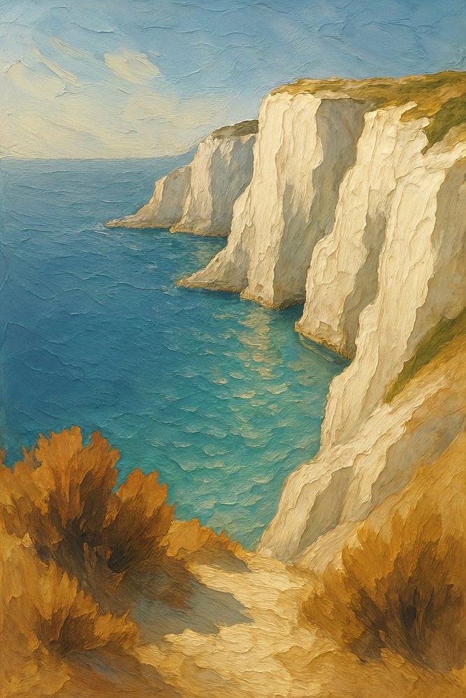 White Cliffs Ocean View by Natalie Bruns