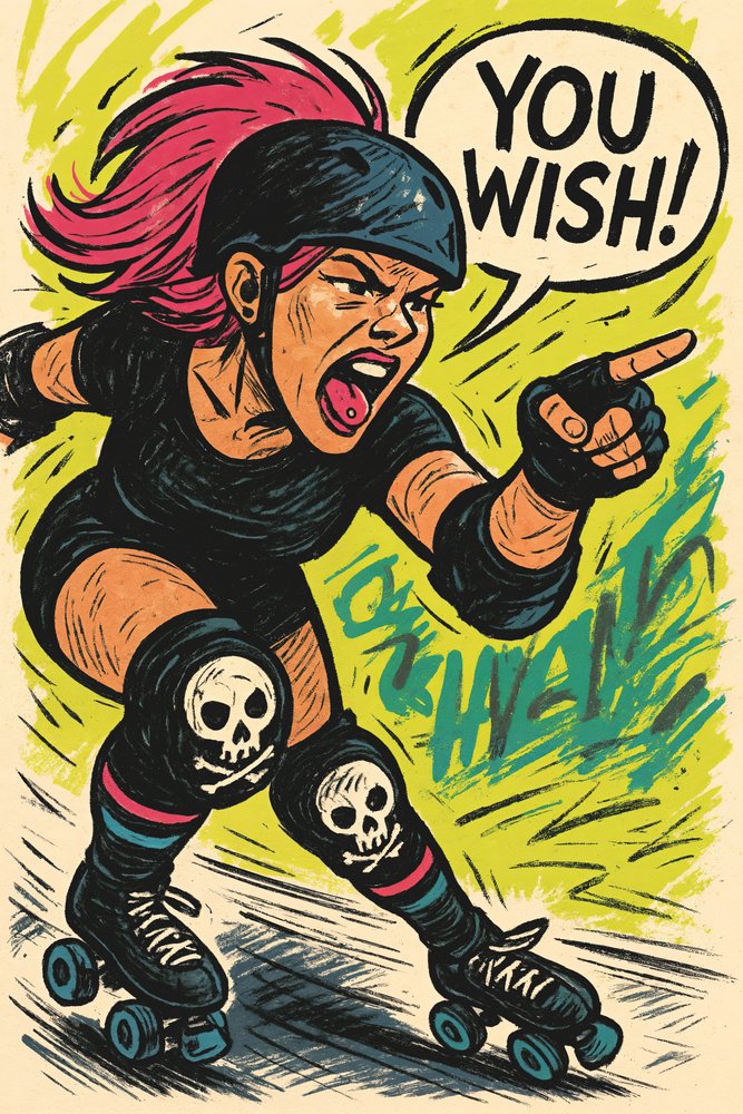 You Wish Roller Girl by Natalie Bruns