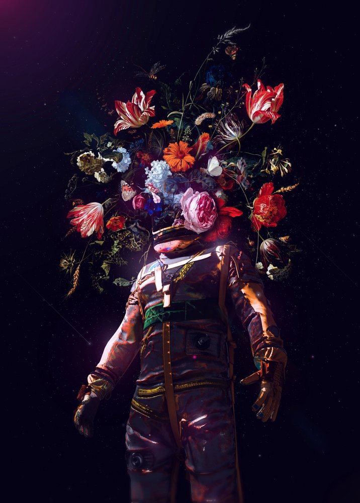 Cosmic Garden Astronaut by Nicebleed