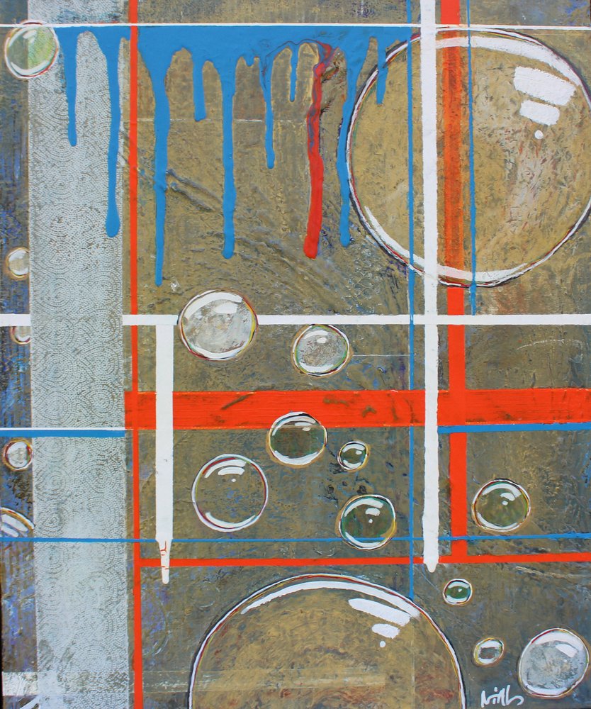 Abstract Grid Bubbles by Nicolas Alsterdal