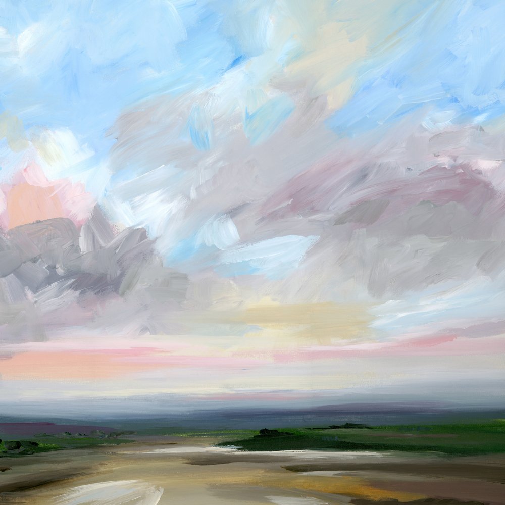 Blush Sky Landscape by Nicole Walsh