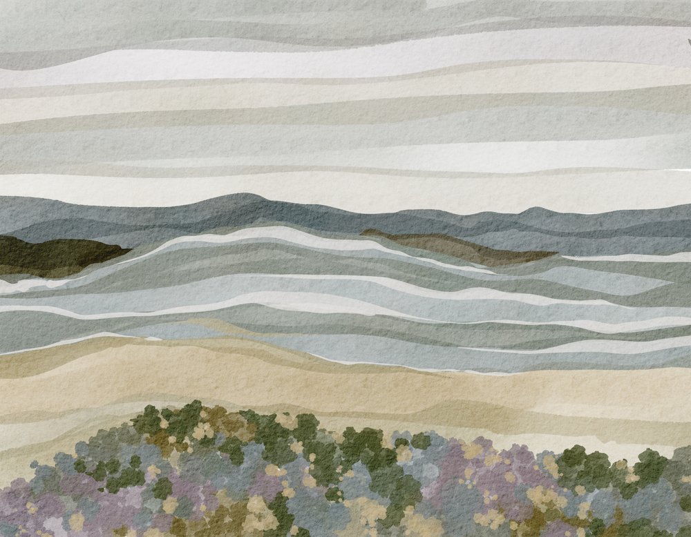 Abstract Coastal Serenity by Nikita Jariwala