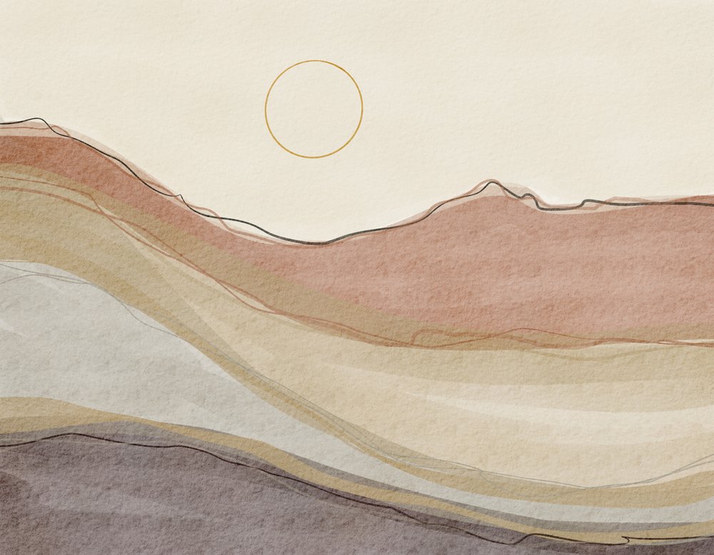 Boho Desert Landscape by Nikita Jariwala