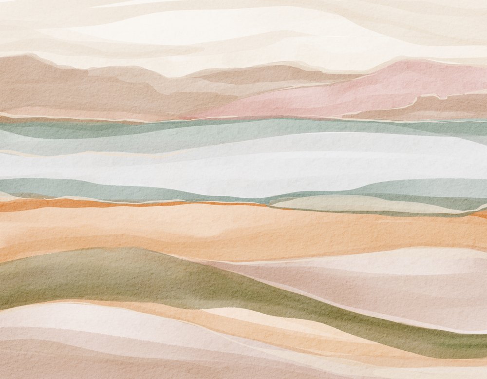 Calm Watercolor Landscape by Nikita Jariwala