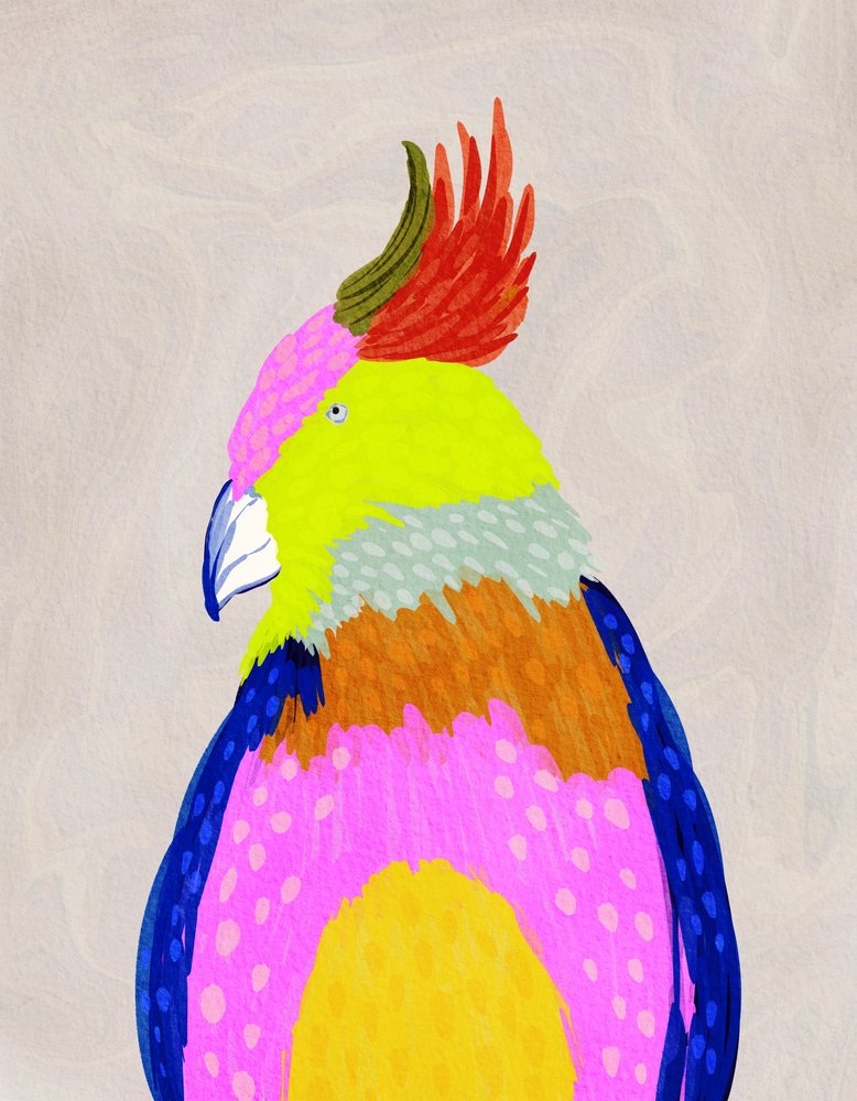 Colorful Tropical Parrot by Nikita Jariwala