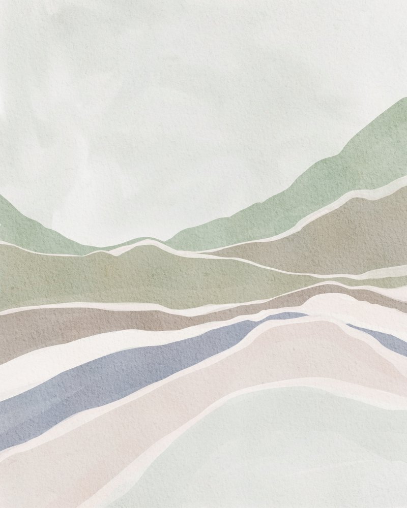 Muted Hills Landscape by Nikita Jariwala