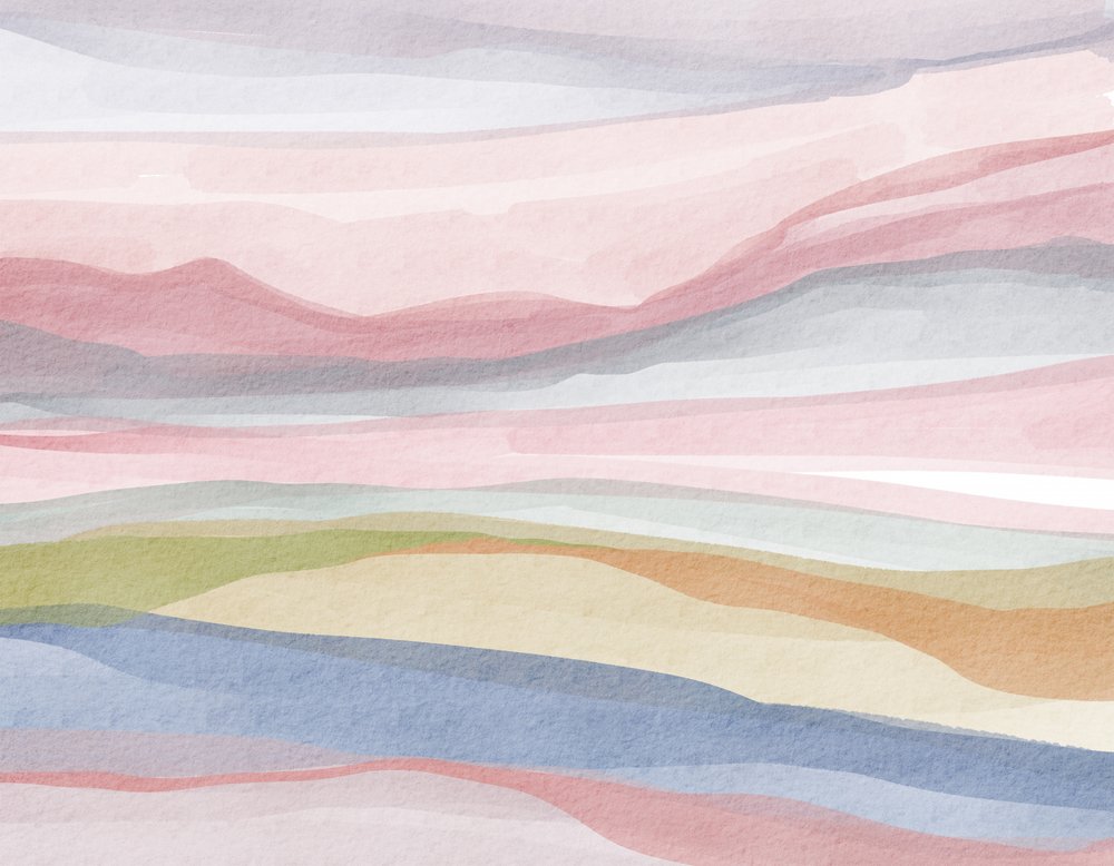 Pastel Watercolor Landscape by Nikita Jariwala