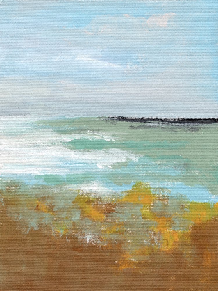 Serene Coastal Abstract by Nikita Jariwala