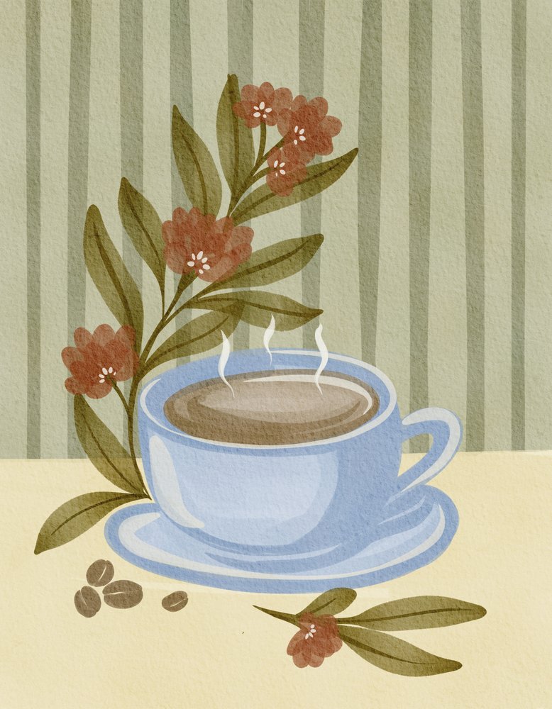 Steaming Coffee Bloom by Nikita Jariwala