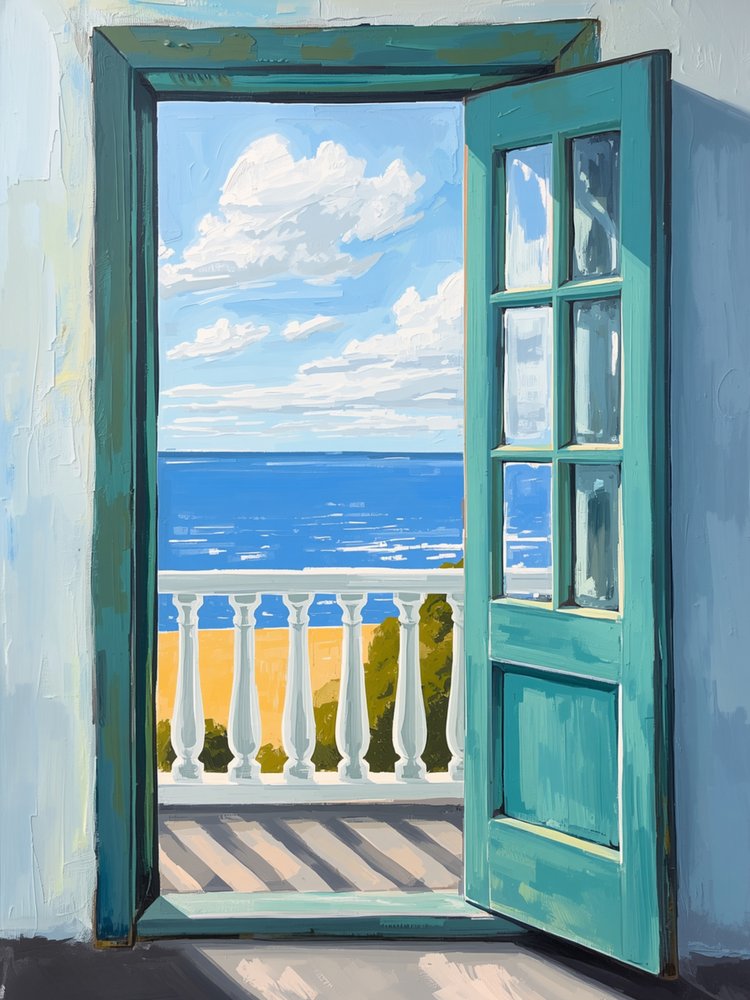 Open Door Ocean View by Ohkimiko