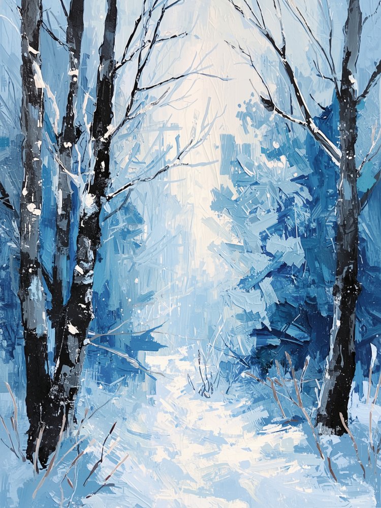Winter Forest Light by Ohkimiko