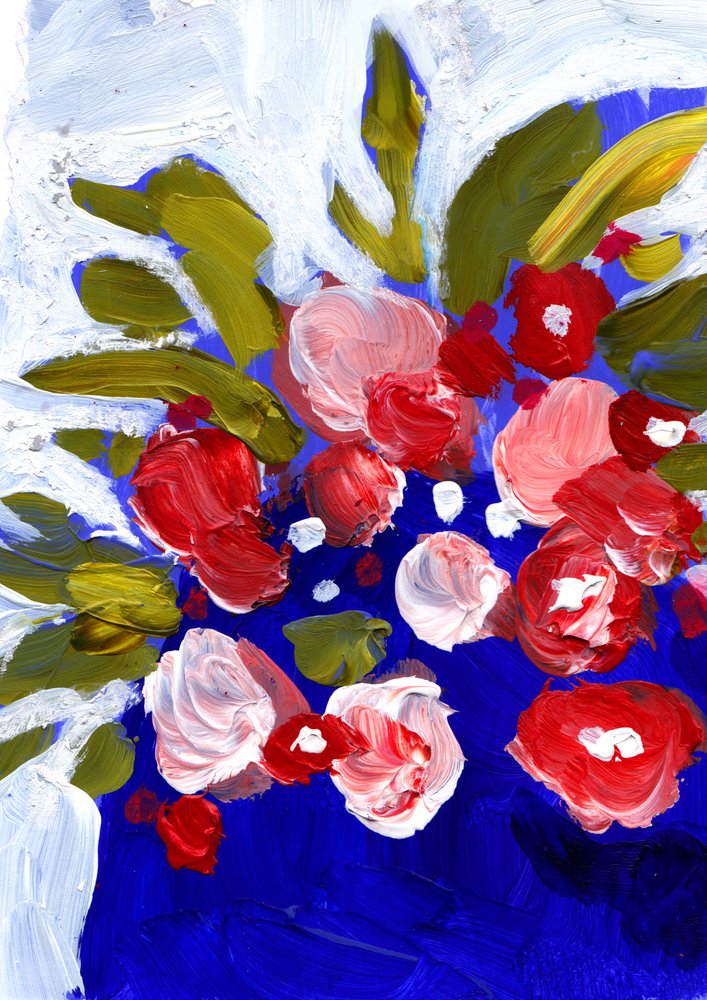 Vibrant Abstract Blooms by Olga Skomorokhova