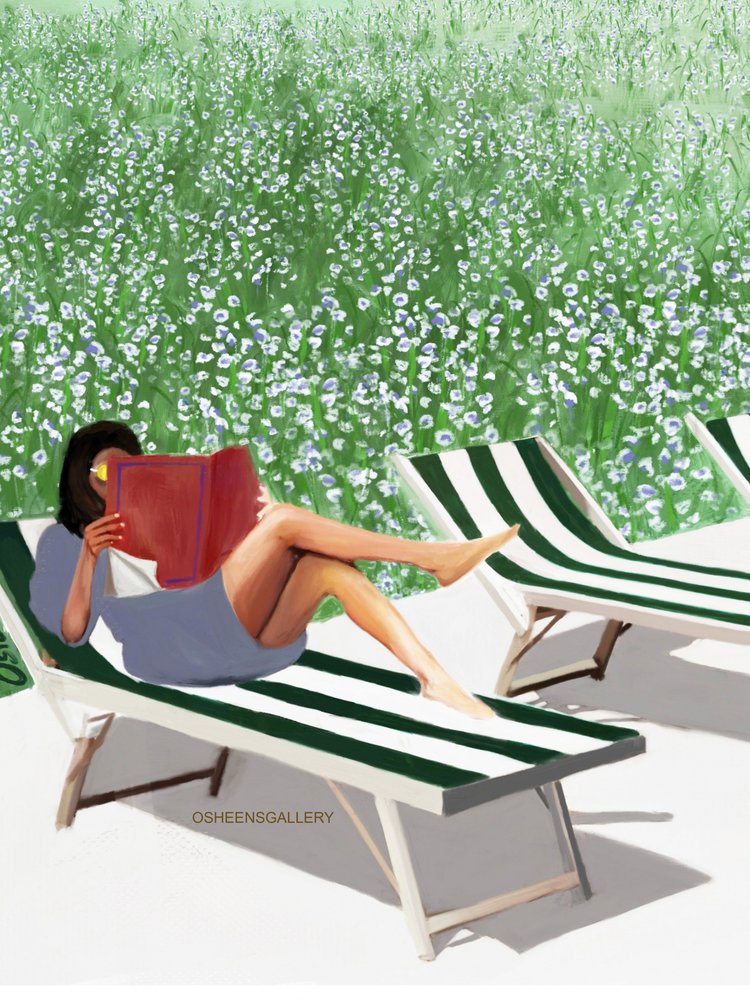 Relaxing Garden Read by Osheensgallery