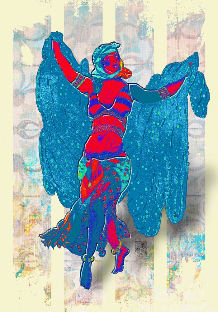 Colorful Belly Dancer by Osvaldo Russo