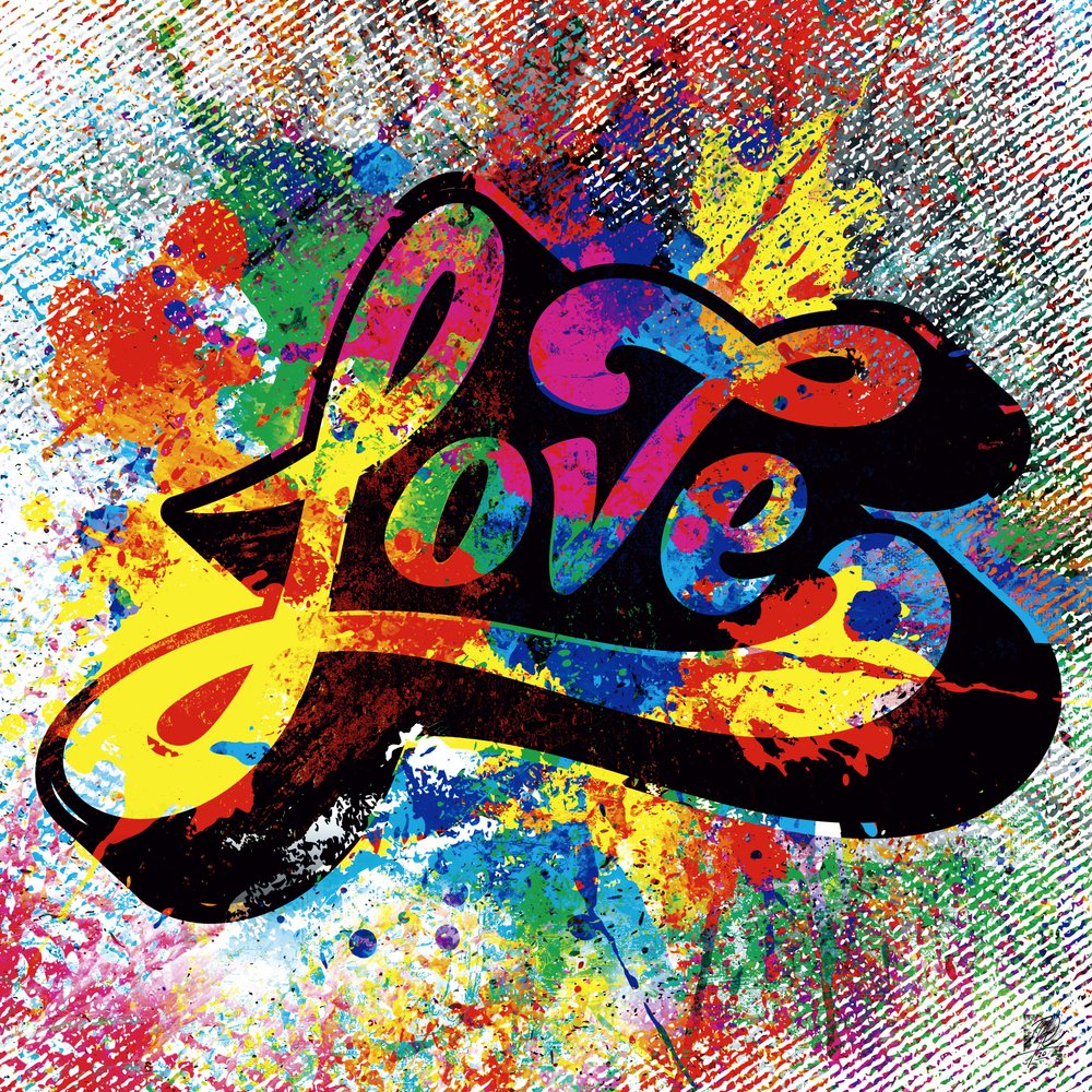 Colorful Love Splatter by Osvaldo Russo