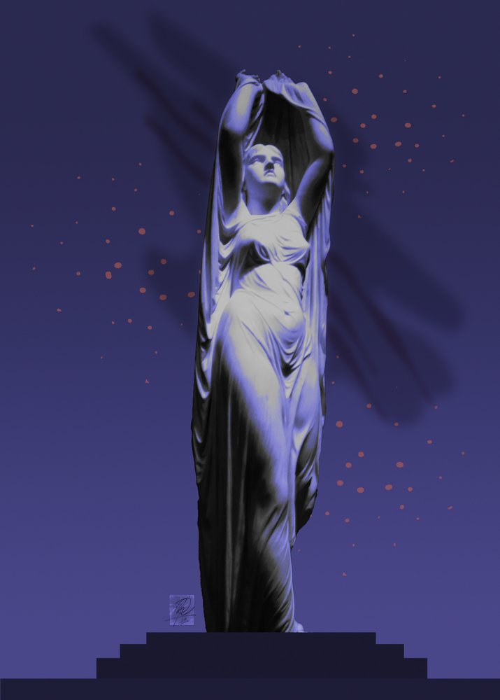 Ethereal Goddess Under Stars by Osvaldo Russo