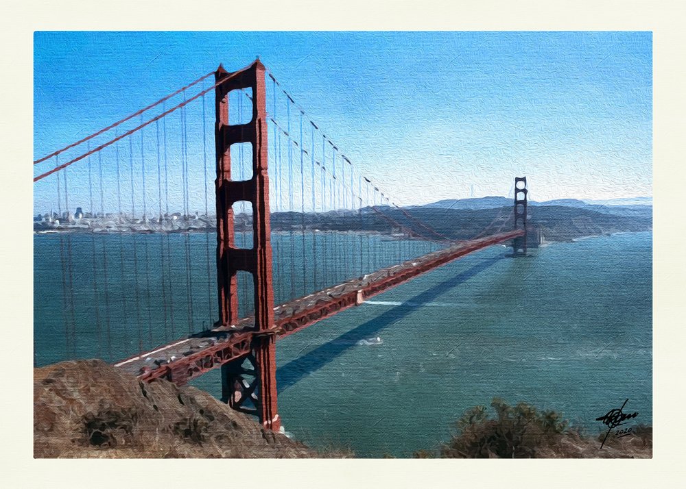 Golden Gate Bay View by Osvaldo Russo
