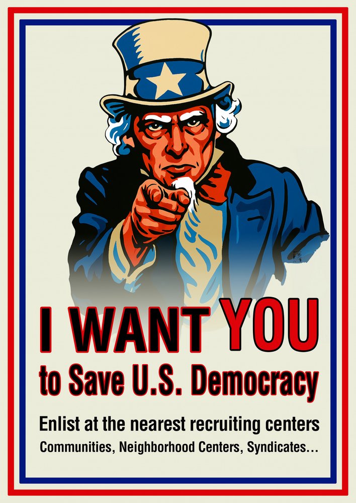 Uncle Sam Democracy Call by Osvaldo Russo
