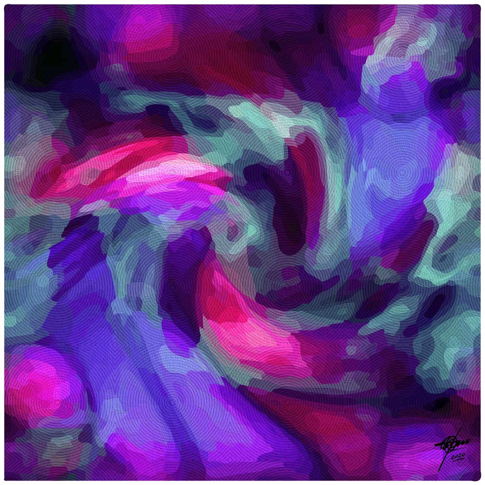 Vibrant Abstract Flow by Osvaldo Russo