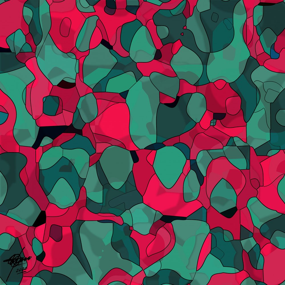 Vibrant Abstract Organics by Osvaldo Russo