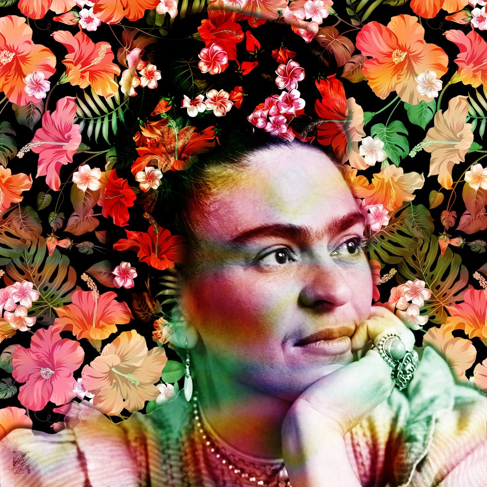 Vibrant Floral Portrait by Osvaldo Russo