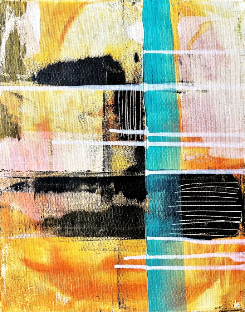 Vibrant Geometric Abstract by Owe Emfestav