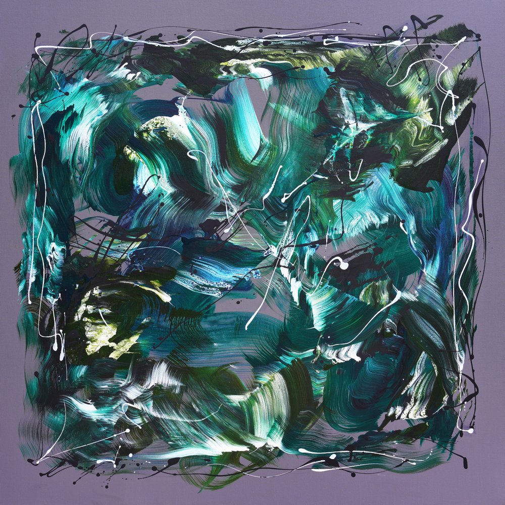 Dynamic Green Swirls by Paresh Nrshinga FRSA