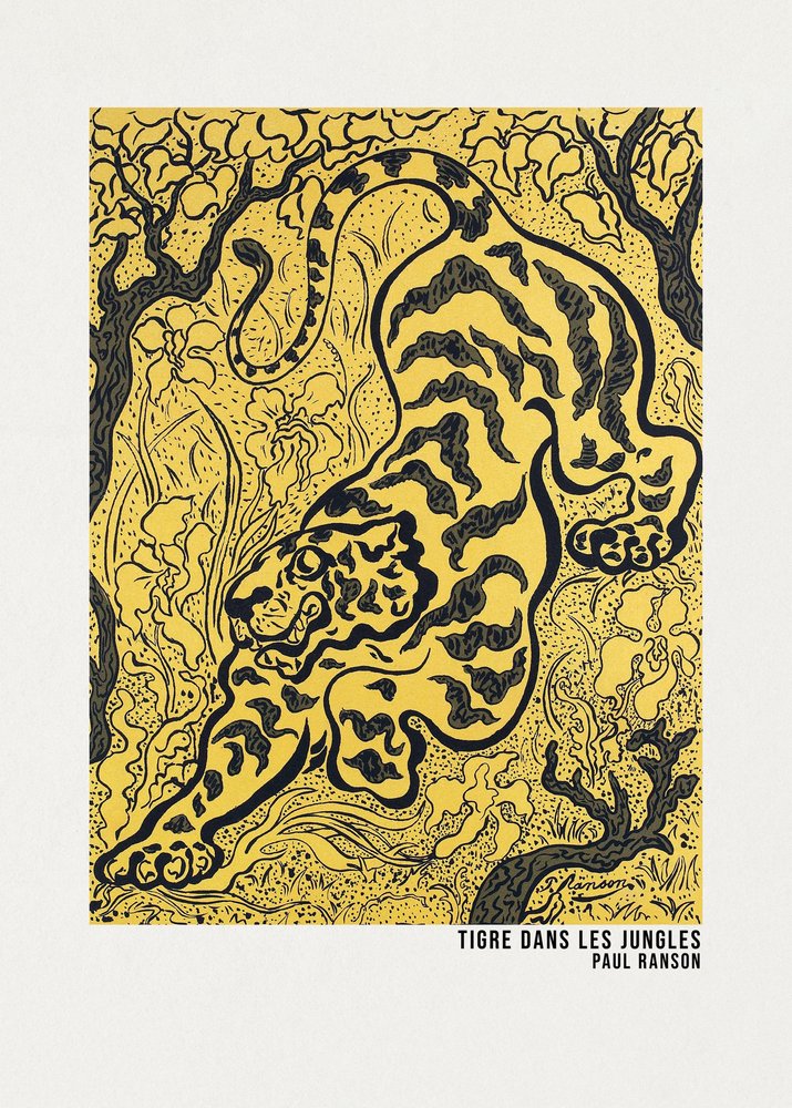 Tiger in the Jungles Poster by Paul Ranson