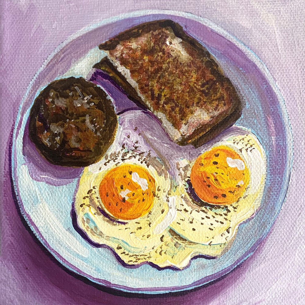 Sunny Breakfast Plate by Pauline Wegman | Key and Sea Creative