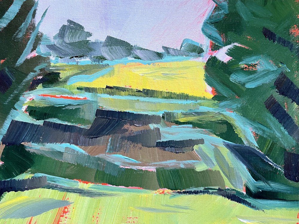 Vibrant Fields Landscape by Pauline Wegman | Key and Sea Creative