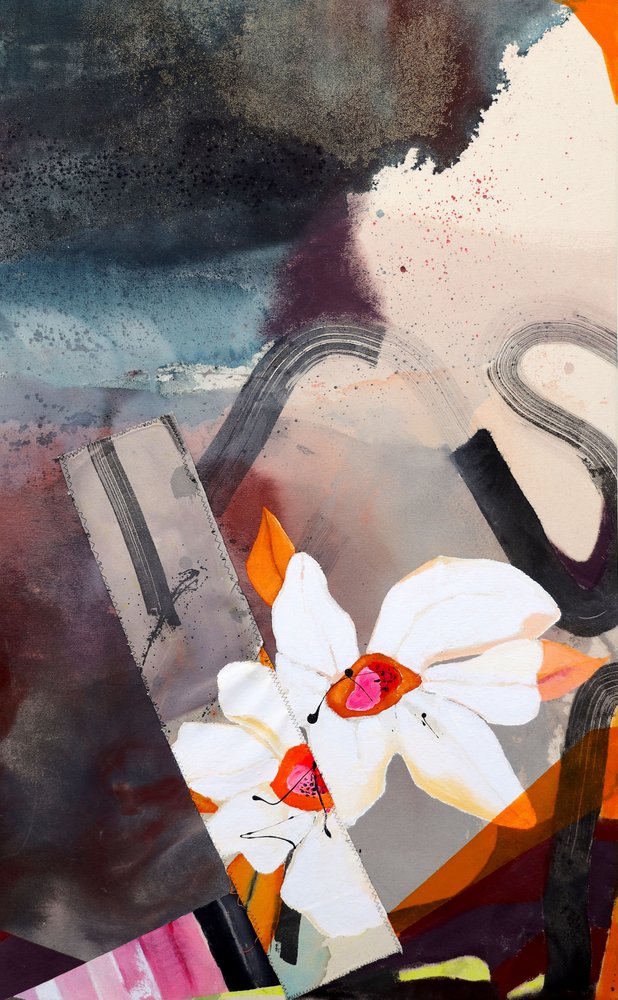 Vibrant Abstract Flowers by Poonam Choudhary