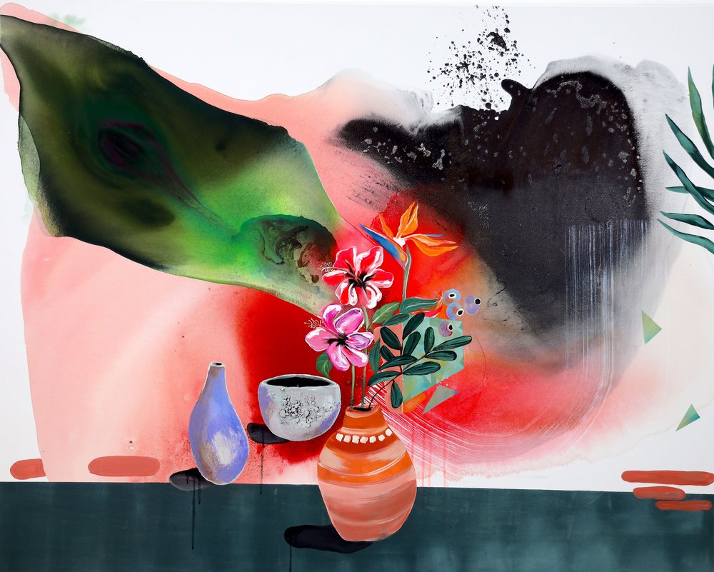 Vibrant Tropical Still Life by Poonam Choudhary