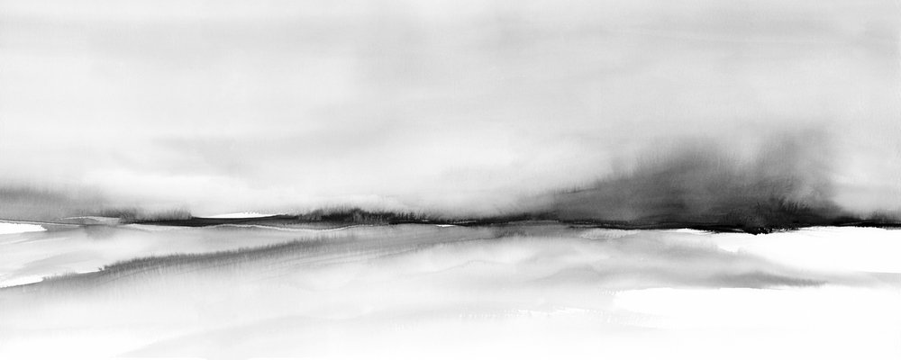 Misty Horizon Reflection by Rachel Elise