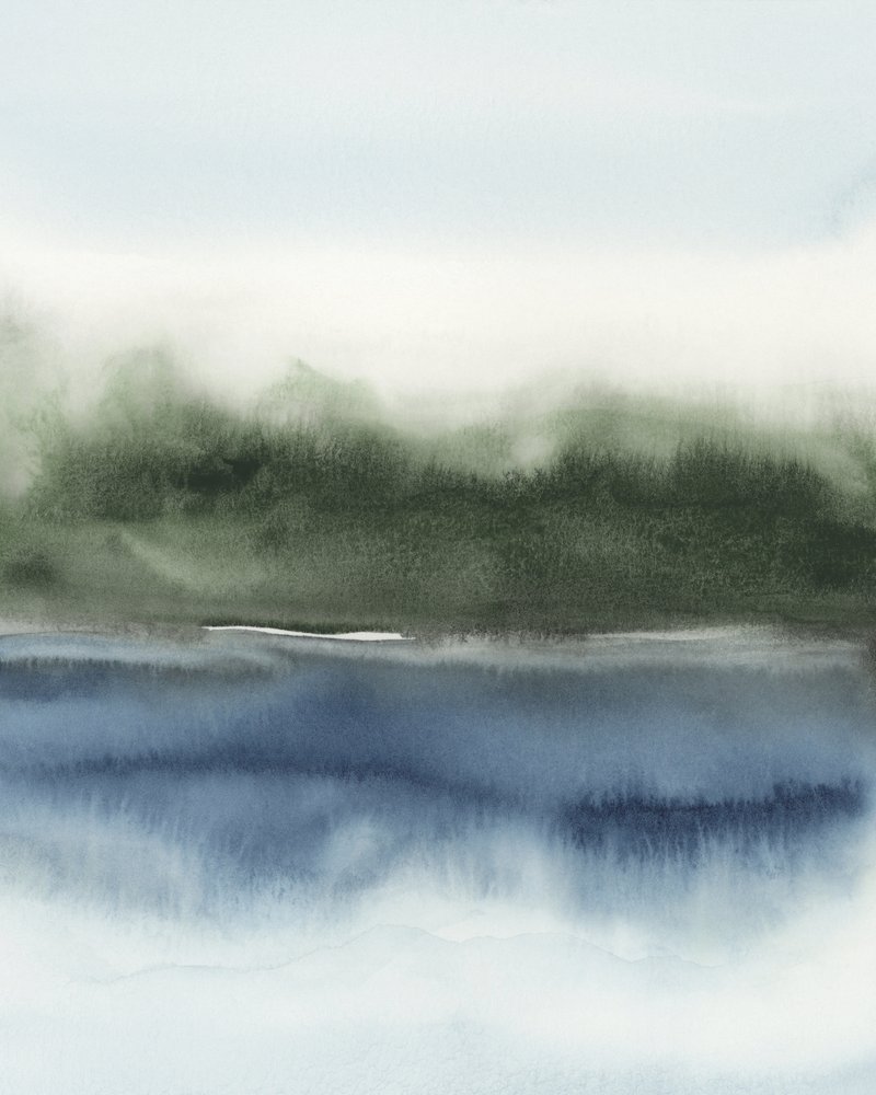 Serene Abstract Landscape by Rachel Elise